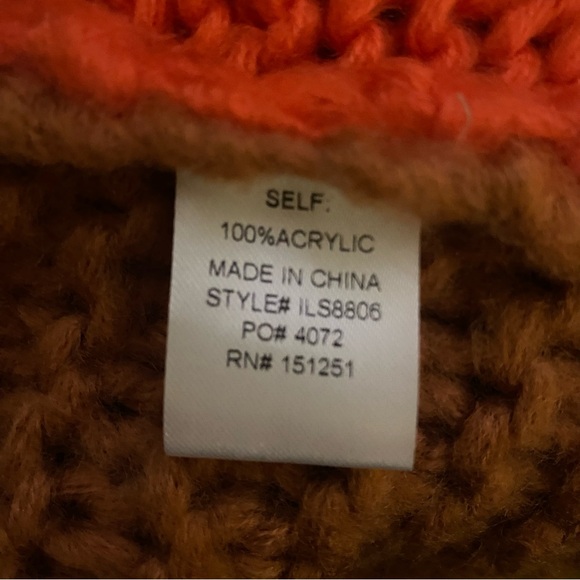 In Bloom Chunky Cardigan Sweater Vibrant Patchwork Design EUC M/L - Picture 5 of 6